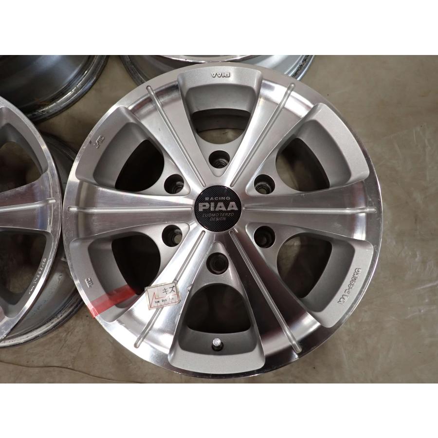 4本SET 会社宛 送料無料 15×6J PIAA アルミ ホイール 6穴 PCD139.7mm +