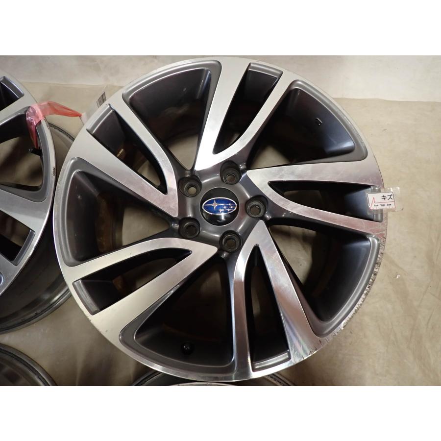 4本SET 会社宛 送料無料 18×7.5J スバル レヴォーグ2.0GT VM系前期 純正アルミ 5穴 PCD 114.3mm +55 ハブ径56mm 店頭交換OK 特価 NO,F8597の画像