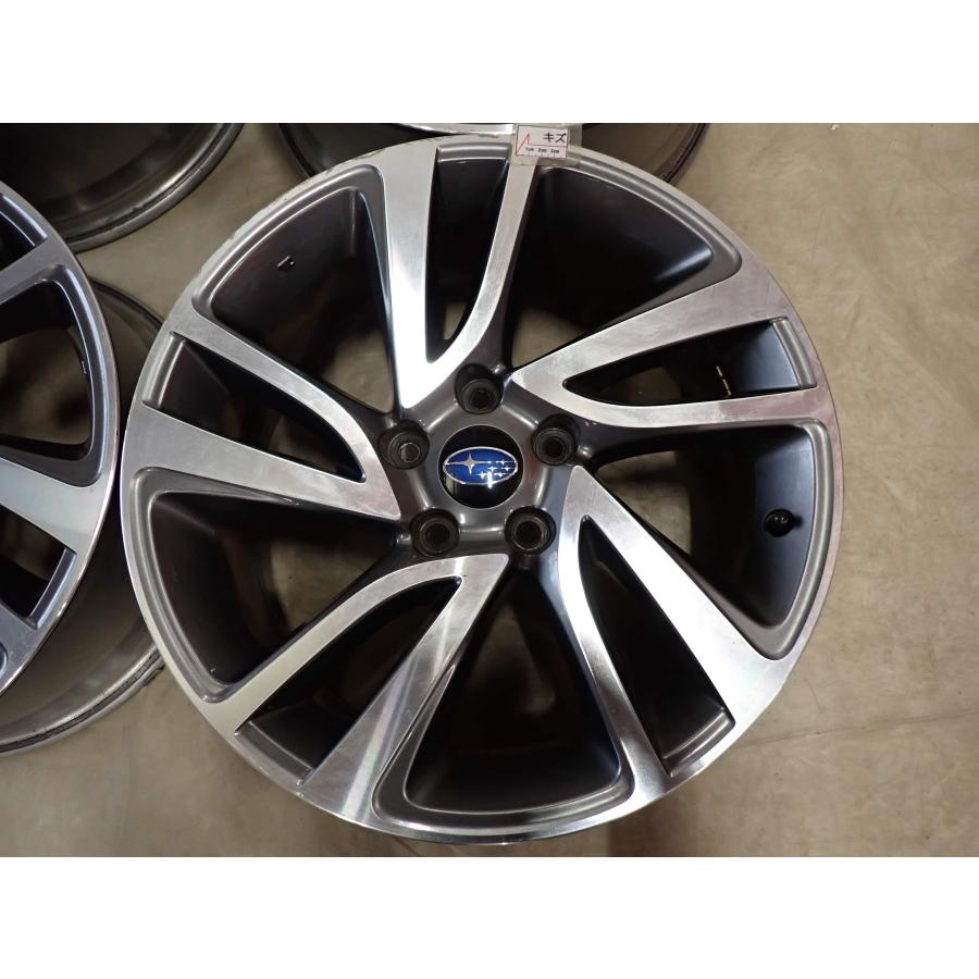 4本SET 会社宛 送料無料 18×7.5J スバル レヴォーグ2.0GT VM系前期 純正アルミ 5穴 PCD 114.3mm +55 ハブ径56mm 店頭交換OK 特価 NO,F8597の画像
