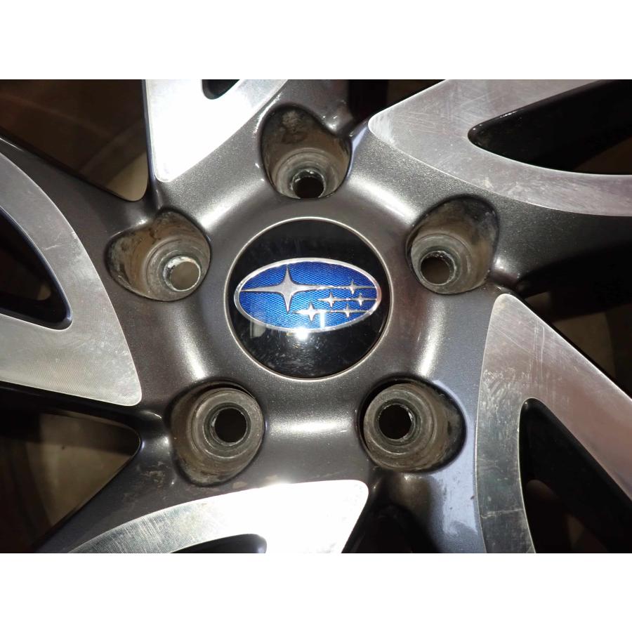 4本SET 会社宛 送料無料 18×7.5J スバル レヴォーグ2.0GT VM系前期 純正アルミ 5穴 PCD 114.3mm +55 ハブ径56mm 店頭交換OK 特価 NO,F8597の画像