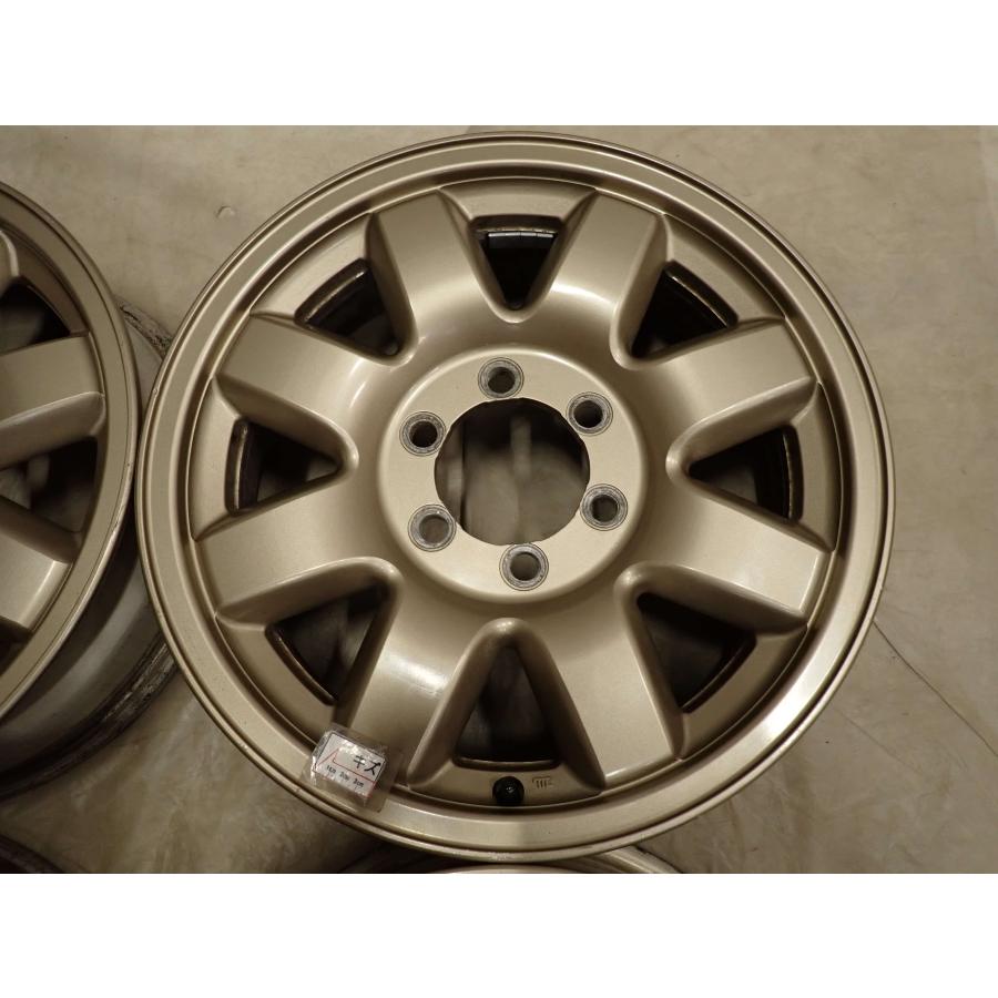 4本 会社宛 送料無料 18×6J パジェロ 純正 アルミ 6穴 PCD 139.7mm +33