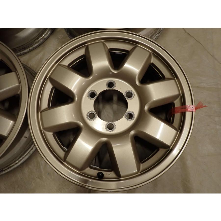 4本 会社宛 送料無料 18×6J パジェロ 純正 アルミ 6穴 PCD 139.7mm +33