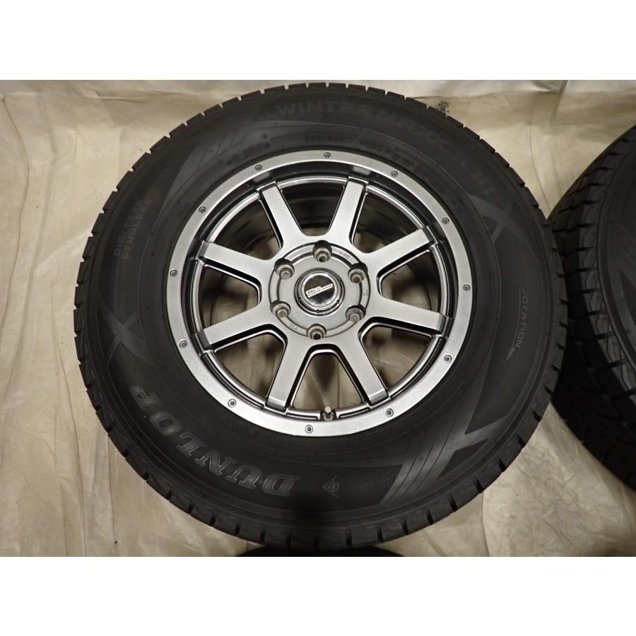 冬4本 会社組織宛貨物輸送無料 265/65R17×7.5J 112Q ダンロップ WINTER MAXX SJ8+ 2022年製 軽銀 ランクル プラド サーフ ハイラックス NO,F8701