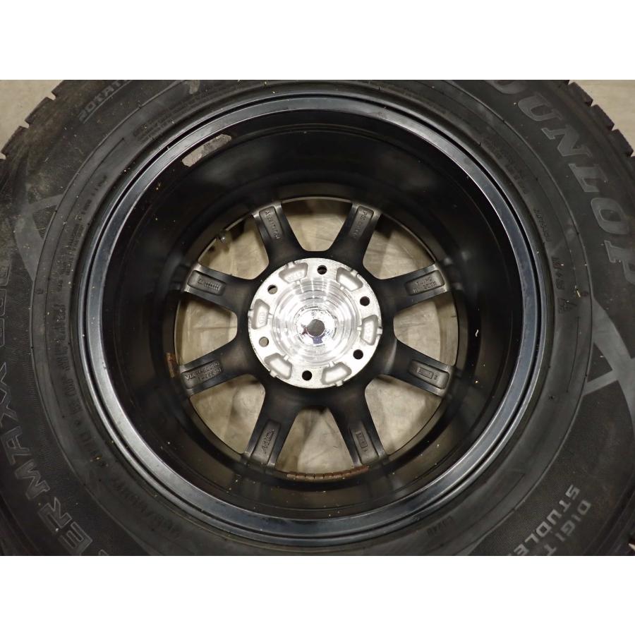 冬4本 会社組織宛貨物輸送無料 265/65R17×7.5J 112Q ダンロップ WINTER MAXX SJ8+ 2022年製 軽銀 ランクル プラド サーフ ハイラックス NO,F8701