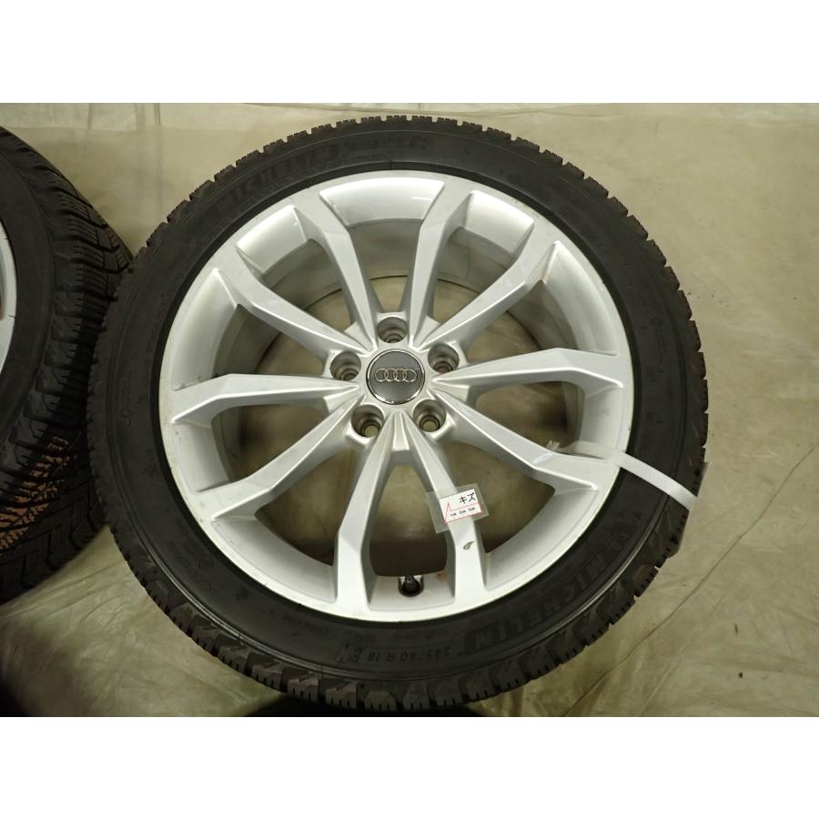 冬4本 会社宛 送料無料 245/40R18×7.5J 97H ミシュラン X-ICE SNOW 2021年製 AUDI アウディ 8W A4 純正 アルミ 店頭交換OK 特価 NO,F8713の画像