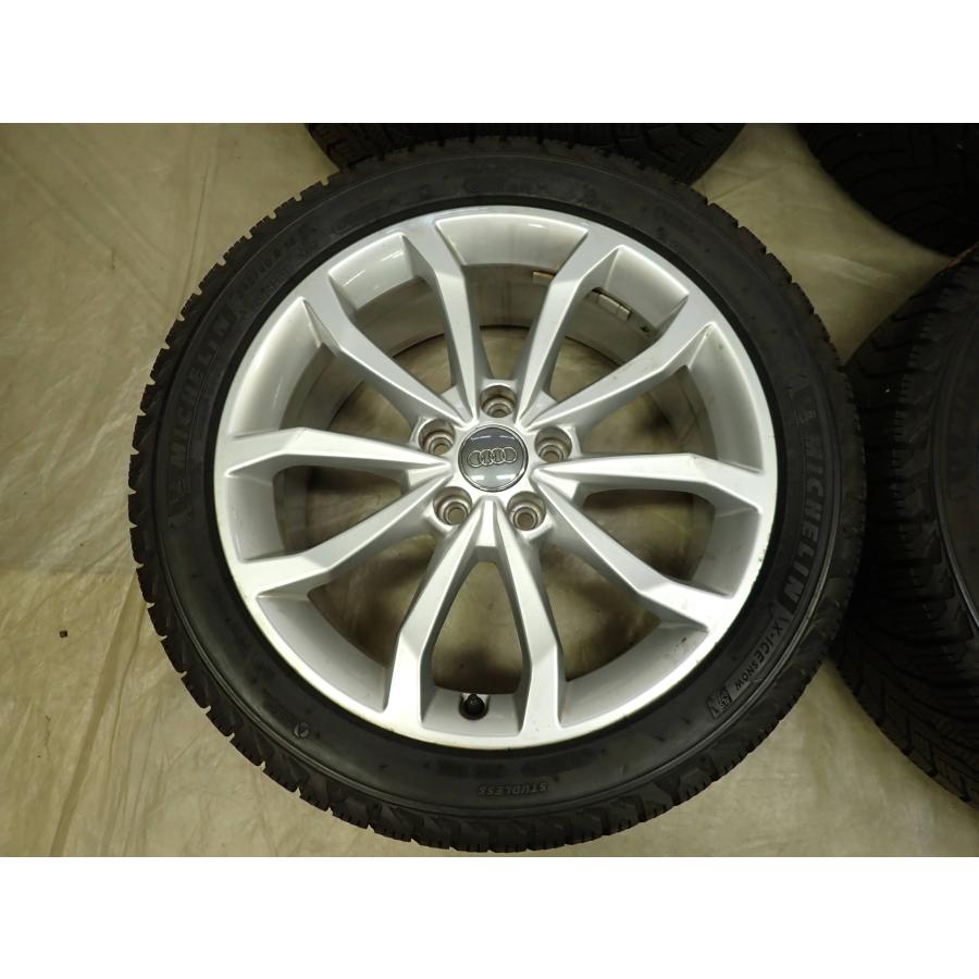冬4本 会社宛 送料無料 245/40R18×7.5J 97H ミシュラン X-ICE SNOW 2021年製 AUDI アウディ 8W A4 純正 アルミ 店頭交換OK 特価 NO,F8713の画像