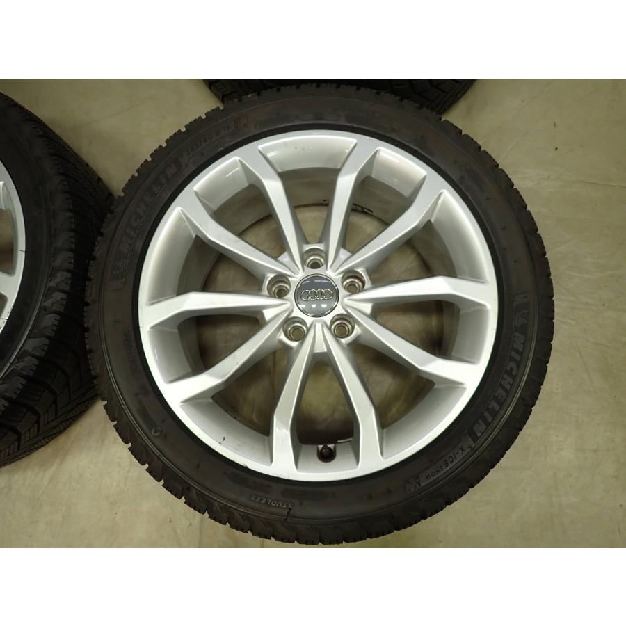 冬4本 会社宛 送料無料 245/40R18×7.5J 97H ミシュラン X-ICE SNOW 2021年製 AUDI アウディ 8W A4 純正 アルミ 店頭交換OK 特価 NO,F8713の画像