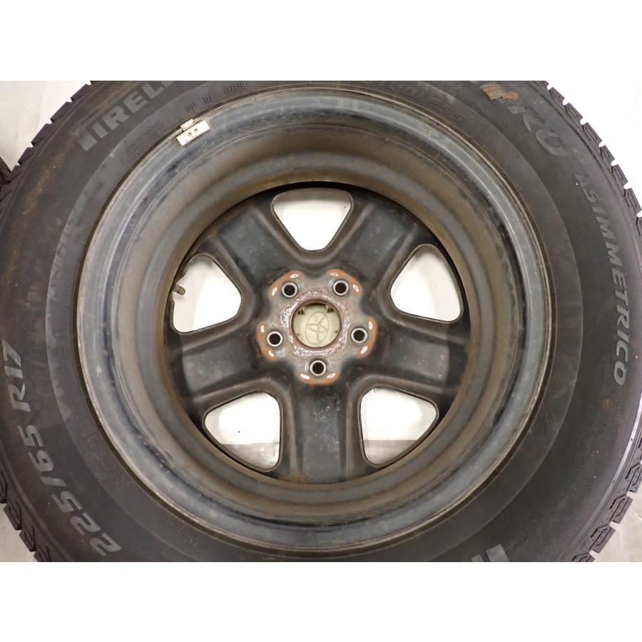 冬4本SET 会社宛 送料無料 225/65R17×6.5J 106H ピレリ アイスゼロ