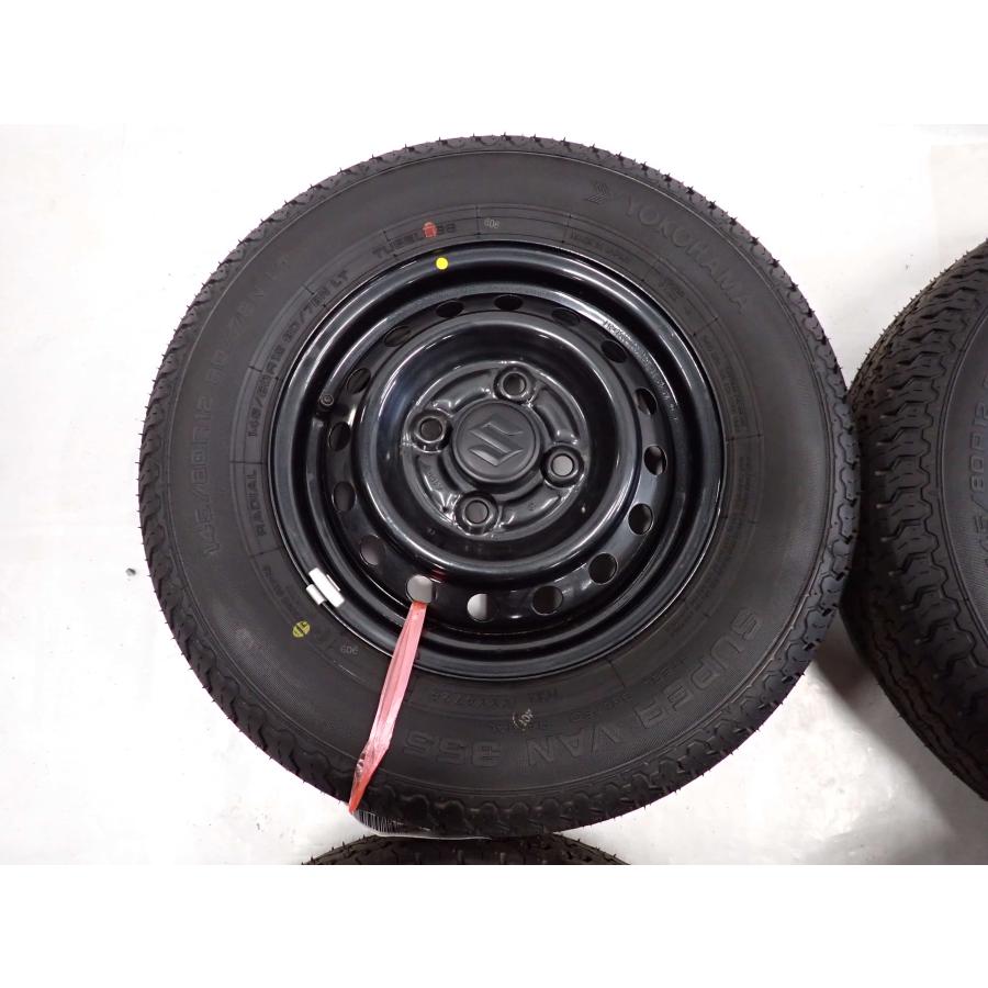 夏4本 会社宛 送料無料 145/80R12×3.5J 80/78 LT ヨコハマ スーパー