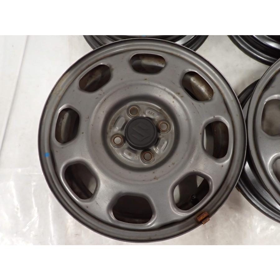 4本 会社宛 送料無料 15×4.5J スズキ ハスラー 純正 スチール 鉄 4穴