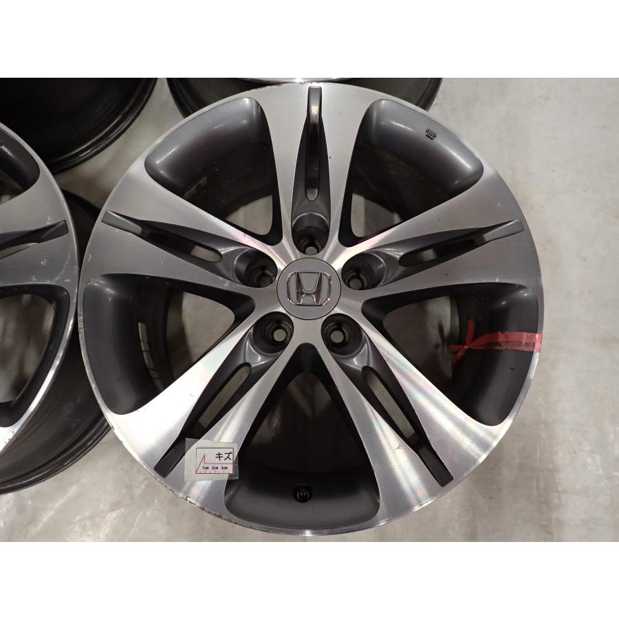 4本SET 会社宛 送料無料 18×8J ホンダ アコードツアラー 純正 アルミ ホイール 5穴 PCD 114.3mm +55 ハブ径64mm 店頭交換OK 特価 NO,F8992の画像