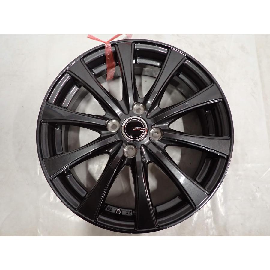 メッシュ シルバー 165/45R16 5.5J+43 軽トラ 軽四 カスタム 1本 会社宛 送料無料 16×5J SHONE ZENITH-K1 ゼニス ガンメタ アルミ 4