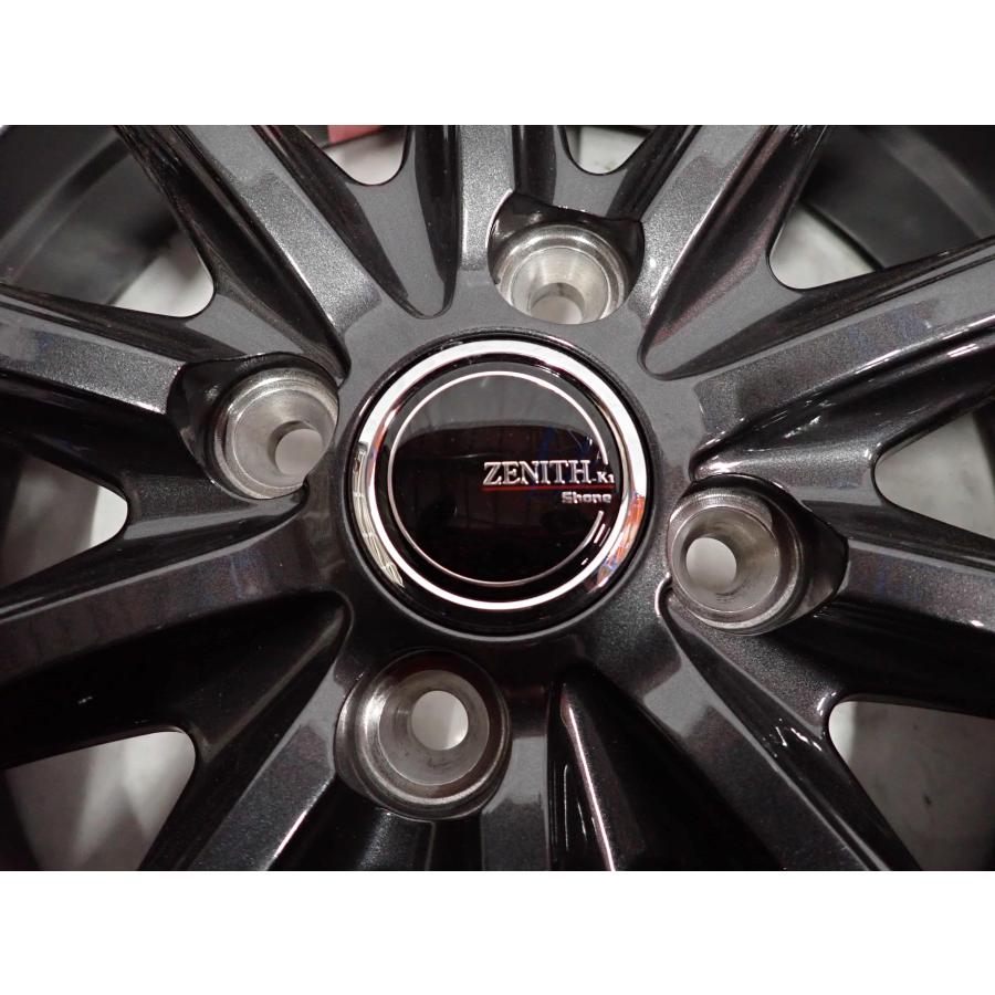 1本 会社宛 送料無料 16×5J SHONE ZENITH-K1 ゼニス ガンメタ アルミ 4