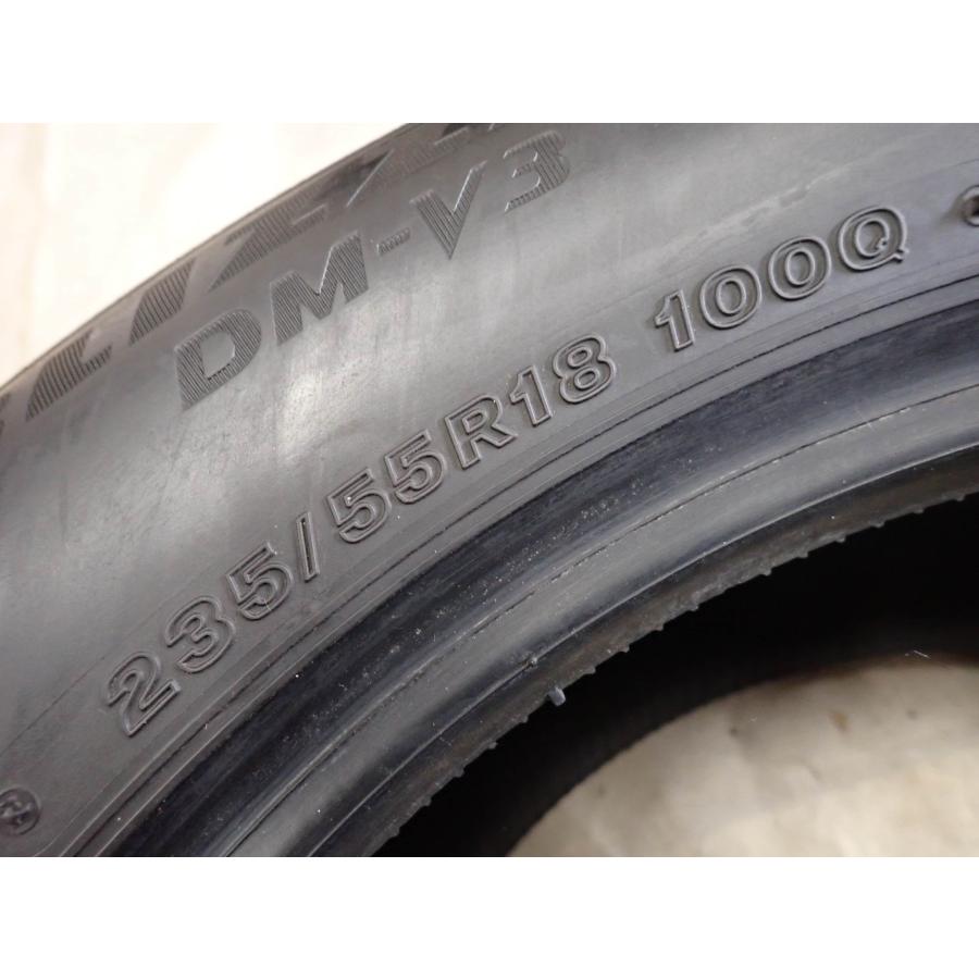 冬4本SET 会社宛 送料無料 235/55R18 100Q ブリヂストン ブリザック DM-V3 2023年製 NX RAV4 ハリアー GLAクラス GLBクラス 特価 NO,F9704_5