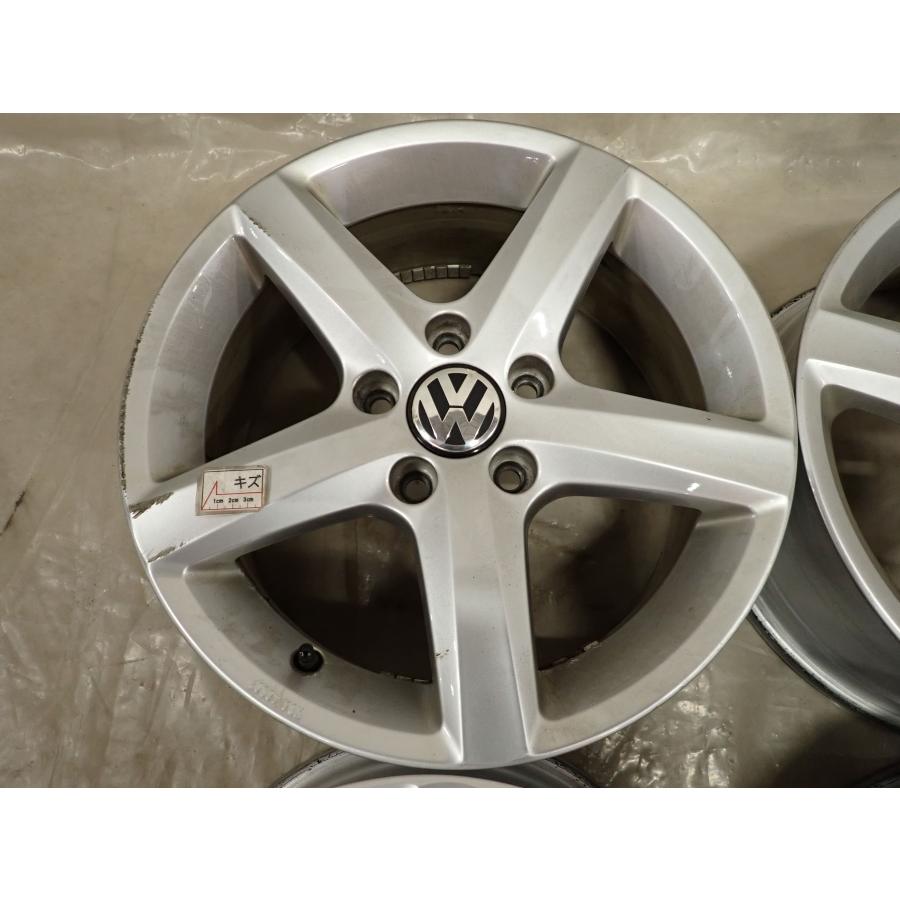 4本SET 会社宛 送料無料 16×6.5J フォルクスワーゲン ゴルフ7 純正 アルミ ホイール 5穴 PCD 112mm +42 ハブ径57mm 店頭交換OK NO,F9922_1