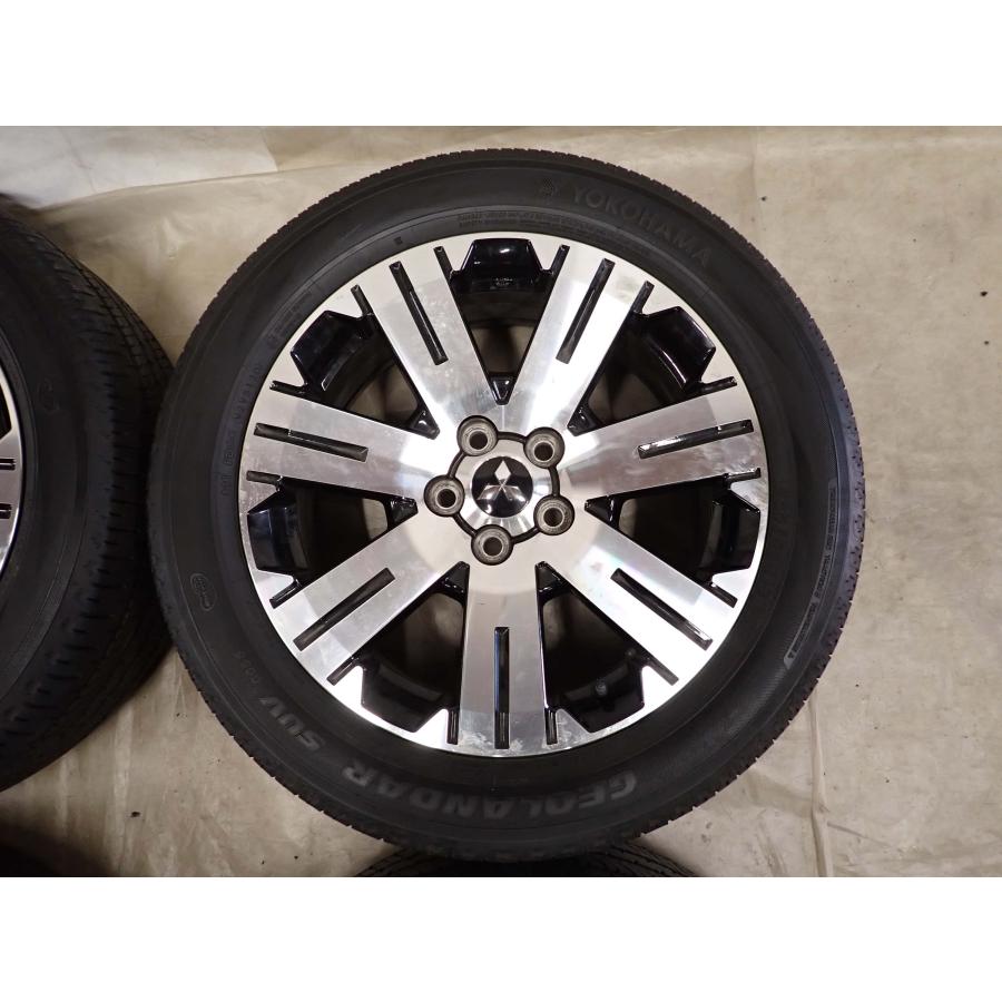 夏4本SET 会社宛 送料無料 225/55R18×7J 98H ヨコハマ ジオランダー G055 2020年製 三菱 デリカD5 純正 アルミ 店頭交換OK 特価 NO,G0982の画像