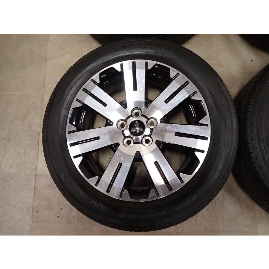 夏4本SET 会社宛 送料無料 225/55R18×7J 98H ヨコハマ ジオランダー G055 2020年製 三菱 デリカD5 純正 アルミ 店頭交換OK 特価 NO,G0982の画像