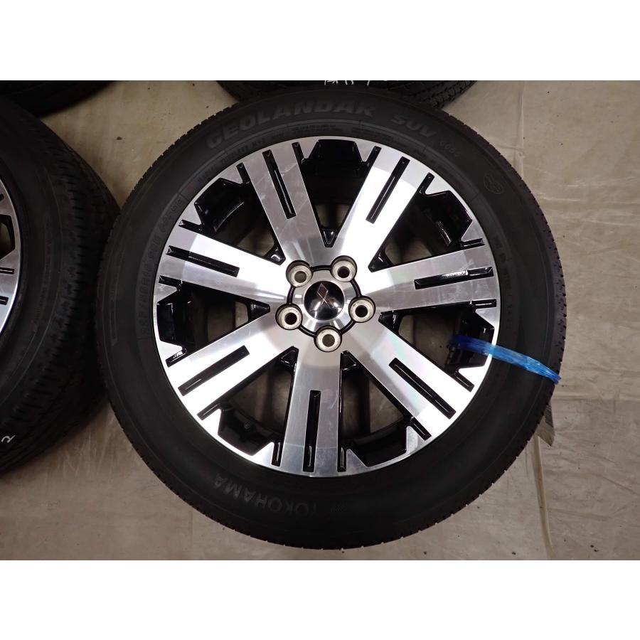 夏4本SET 会社宛 送料無料 225/55R18×7J 98H ヨコハマ ジオランダー G055 2020年製 三菱 デリカD5 純正 アルミ 店頭交換OK 特価 NO,G0982の画像