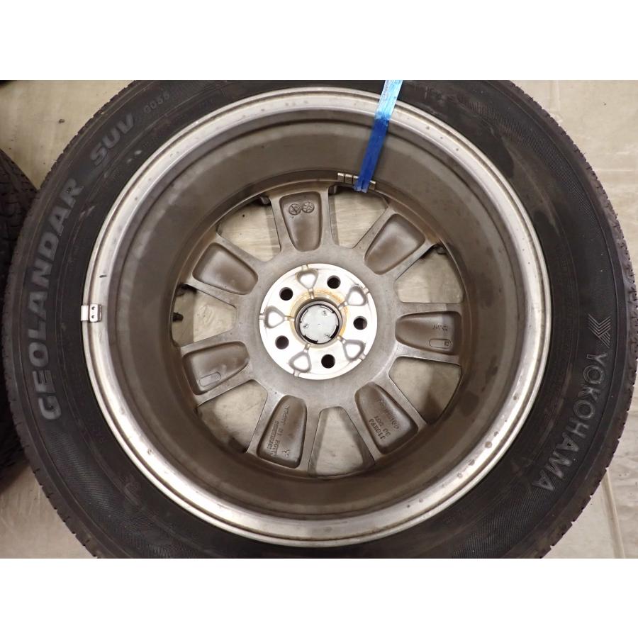 夏4本SET 会社宛 送料無料 225/55R18×7J 98H ヨコハマ ジオランダー G055 2020年製 三菱 デリカD5 純正 アルミ 店頭交換OK 特価 NO,G0982の画像