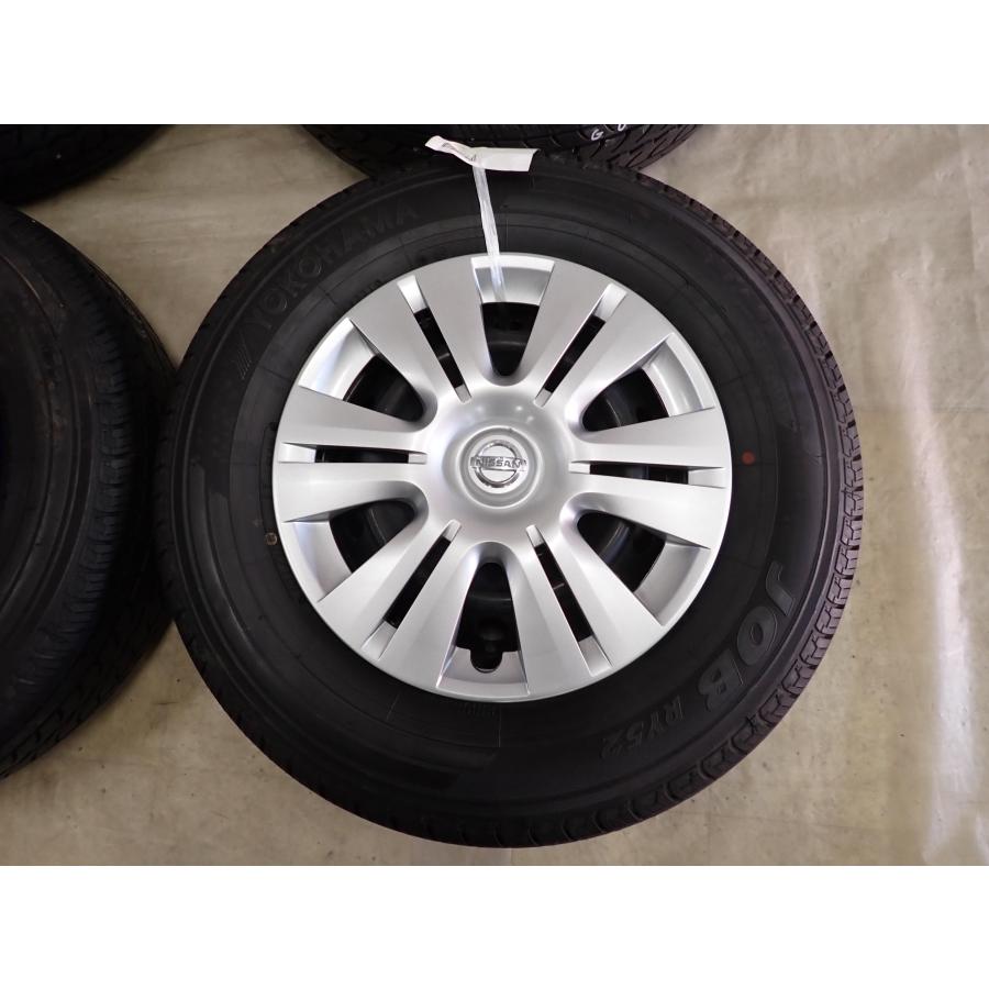 夏4本SET 会社宛 送料無料 195/80R15×5.5J 107/105 LT ヨコハマ JOB RY52 2019年製 日産 キャラバン 純正 スチール 店頭交換OK！NO,G0993_4