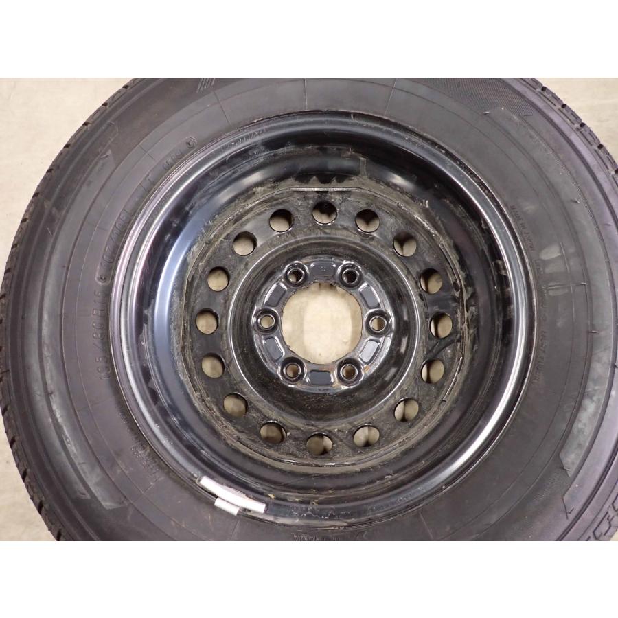 夏4本SET 会社宛 送料無料 195/80R15×5.5J 107/105 LT ヨコハマ JOB RY52 2019年製 日産 キャラバン 純正 スチール 店頭交換OK！NO,G0993_6