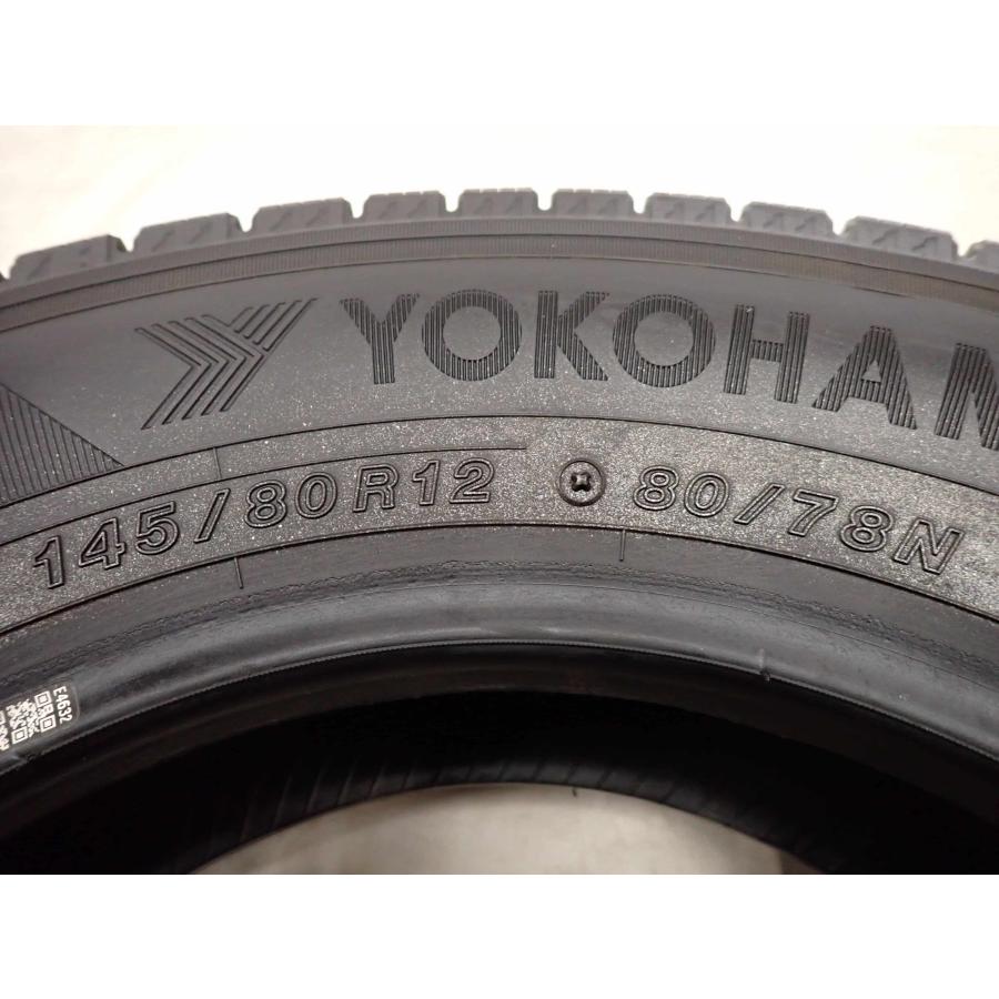 冬4本SET 会社宛 送料無料 145/80R12 80/78 LT ヨコハマ アイスガード IG91 2024年製 サンバー クリッパー N-VAN バモス ピクシス NO,I0039の画像