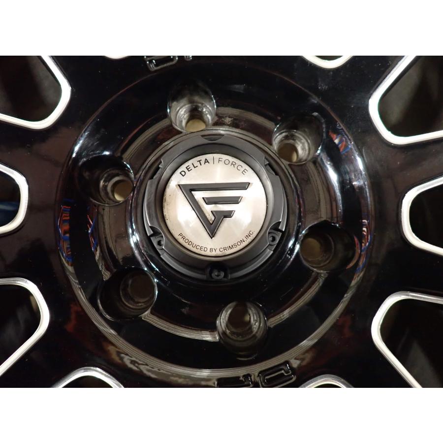 4本SET 会社宛 送料無料 17×8J デルタフォース アルミ 6穴 PCD 139.7 +