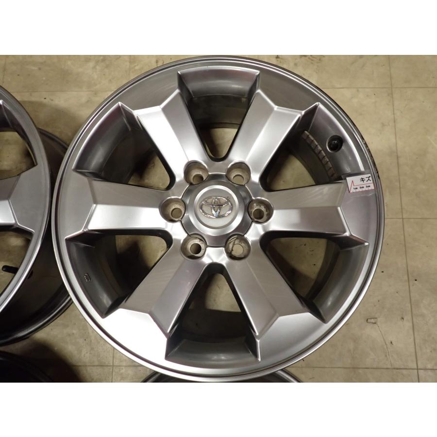 4本 会社宛送料無料 18×7.5J US トヨタ 純正 アルミ ハイエース プラド