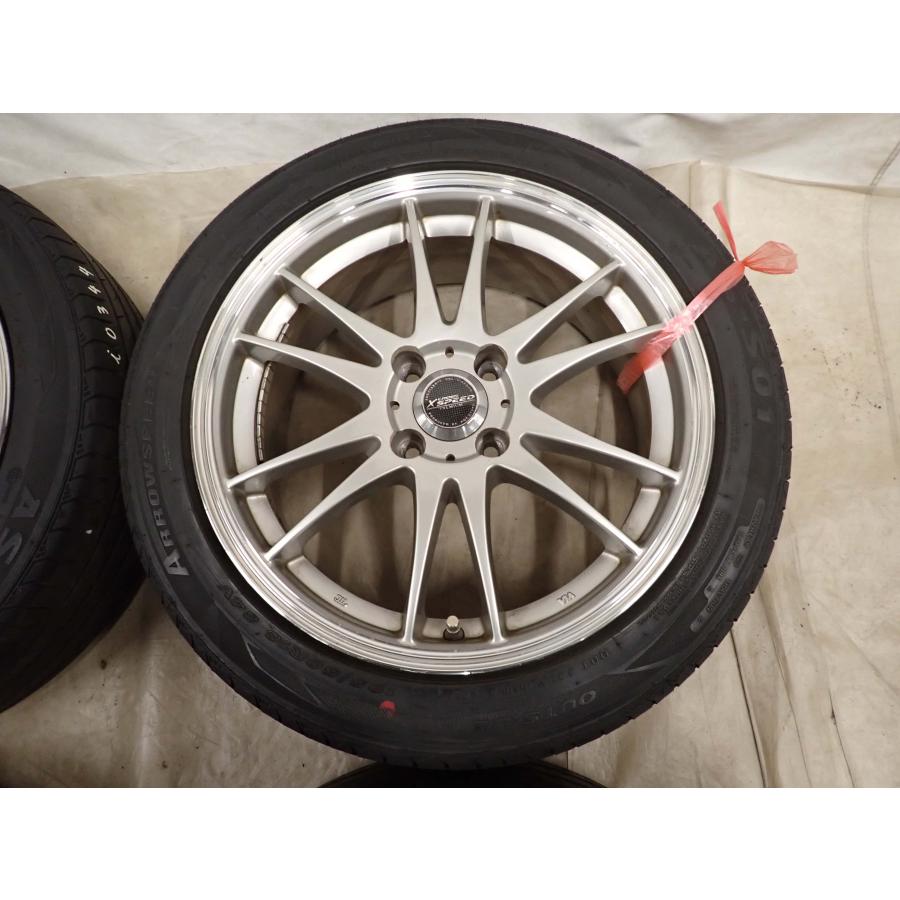 夏4本SET 会社宛 送料無料 195/50R16×6.5J 84V ARROWSPEED AS-S01 2023年製 アルミ アクア ヤリス フィット ロードスター 特価！ NO,I0344の画像