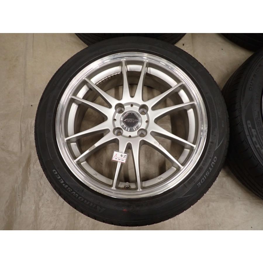 夏4本SET 会社宛 送料無料 195/50R16×6.5J 84V ARROWSPEED AS-S01 2023年製 アルミ アクア ヤリス フィット ロードスター 特価！ NO,I0344の画像
