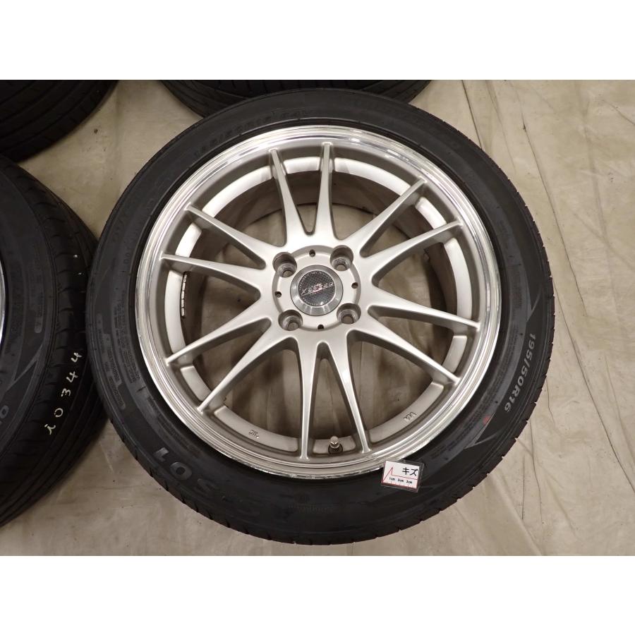 夏4本SET 会社宛 送料無料 195/50R16×6.5J 84V ARROWSPEED AS-S01 2023年製 アルミ アクア ヤリス フィット ロードスター 特価！ NO,I0344の画像