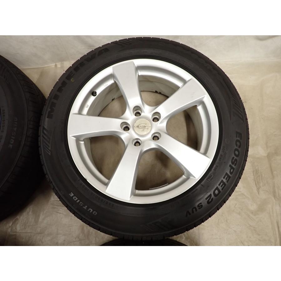 夏4本SET 会社宛送料無料 225/60R18×7.5J 100V MINERVA ECOSPEED2 SUV 2023年製 アルミ ハリアー RAV4 エクストレイル CR-V CX-5 NO,I0348の画像