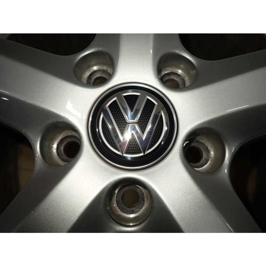 4本SET 会社宛送料無料 15×6J フォルクスワーゲン ゴルフ7 純正 シルバー アルミ 5穴 PCD 112mm +43 ハブ径57mm 店頭交換OK 特価 NO,I1274の画像