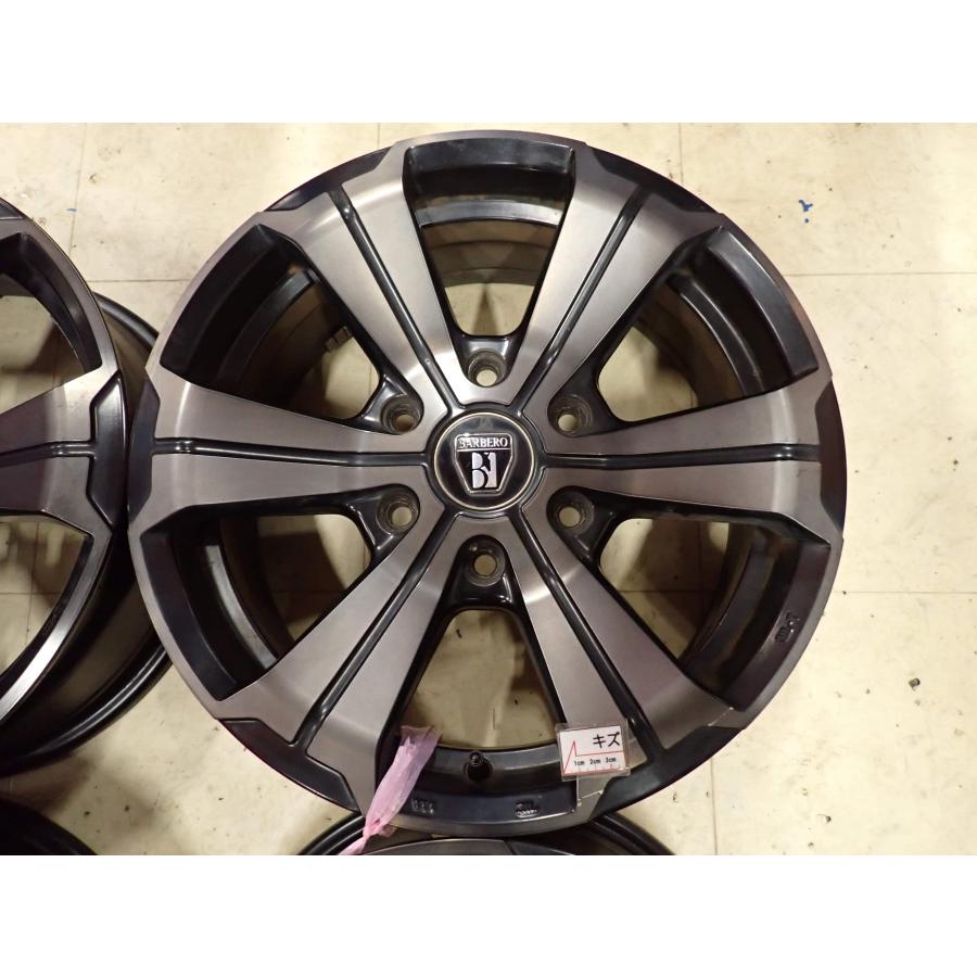 4本SET 会社宛送料無料 17×6.5J クリムソン BARBERO アーバングランデ アルミ 6穴 PCD 139.7mm +38 ハブ径106mm ハイエース 特価 NO,I1702の画像