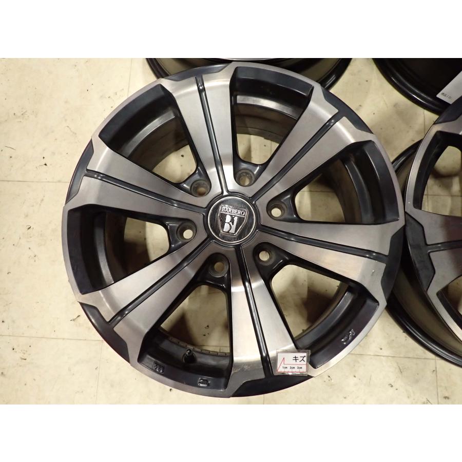 4本SET 会社宛送料無料 17×6.5J クリムソン BARBERO アーバングランデ アルミ 6穴 PCD 139.7mm +38 ハブ径106mm ハイエース 特価 NO,I1702の画像