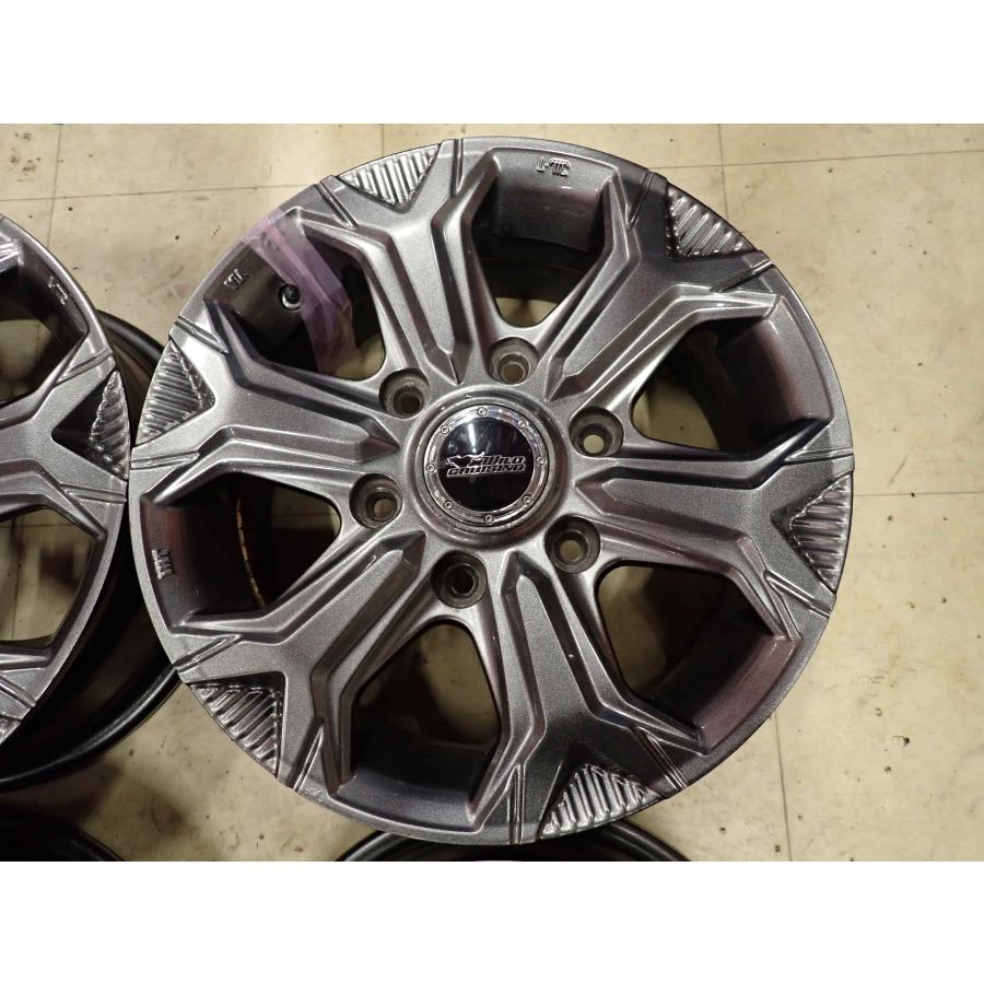 4本SET 会社宛 送料無料 15×6J デザイン アルミ ホイール 6穴 PCD 139.7mm +42 ハブ径100mm キャラバン 貨物車 店頭交換OK 特価 NO,I1705の画像
