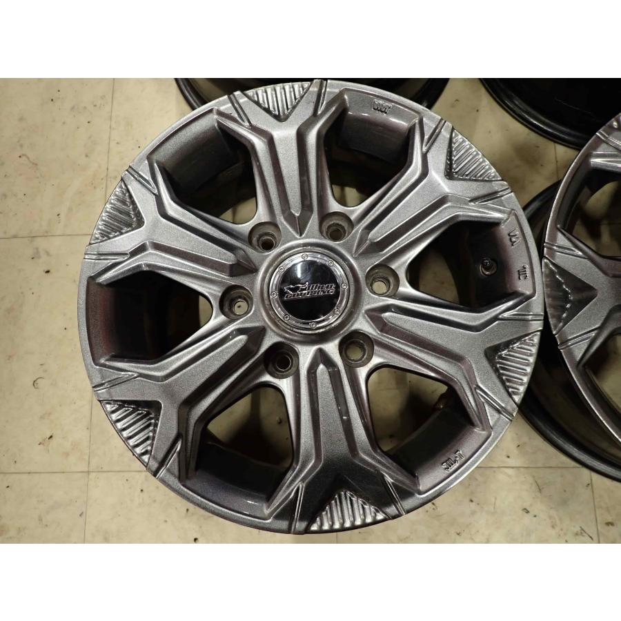 4本SET 会社宛 送料無料 15×6J デザイン アルミ ホイール 6穴 PCD 139.7mm +42 ハブ径100mm キャラバン 貨物車 店頭交換OK 特価 NO,I1705の画像