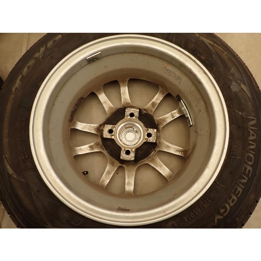 夏4本SET 会社宛 送料無料 175/65R14×5.5J 82S トーヨー ナノエナジー 3+ 2021年製 アルミ ヴィッツ フィット キューブ デミオ NO,I1949の画像