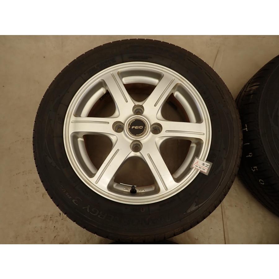 夏4本SET 会社宛 送料無料 175/65R14×5.5J 82S トーヨー ナノエナジー 3+ 2021年製 アルミ ヴィッツ フィット キューブ デミオ NO,I1950の画像