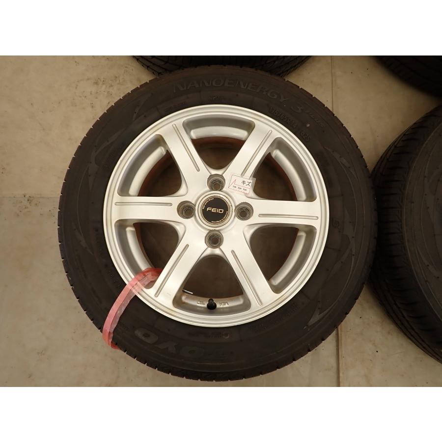 夏4本SET 会社宛 送料無料 175/65R14×5.5J 82S トーヨー ナノエナジー 3+ 2021年製 アルミ ヴィッツ フィット キューブ デミオ NO,I1950の画像