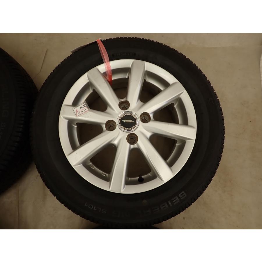 夏4本SET 会社宛送料無料 175/65R14×5.5J 82S ブリヂストン SEIBERLING SL101 2021年製 アルミ ヴィッツ パッソ フィット ノート NO,I1959の画像