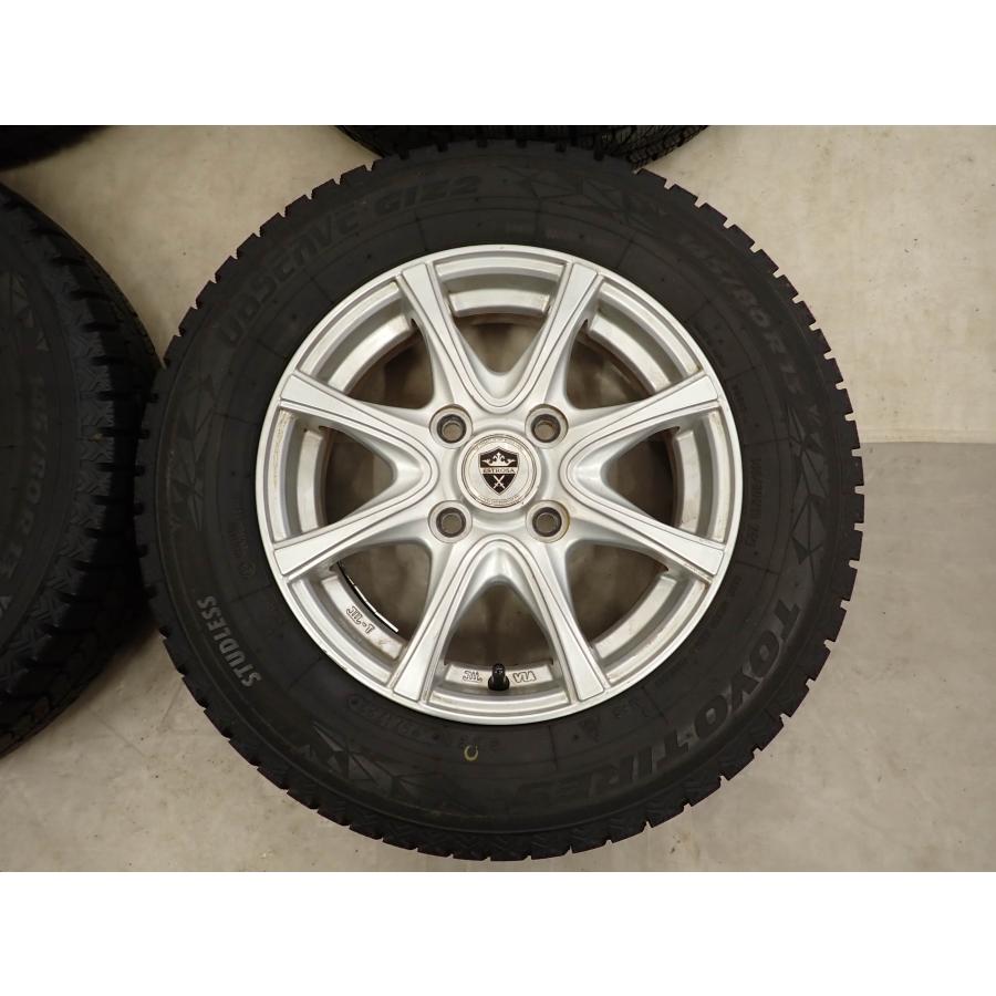 冬4本SET 会社宛 送料無料 145/80R13×4J 75Q トーヨー オブザーブ GIZ2 2022年製 ムーヴ ミラ タント ラパン プレオ モコ 特価 NO,I1974_4