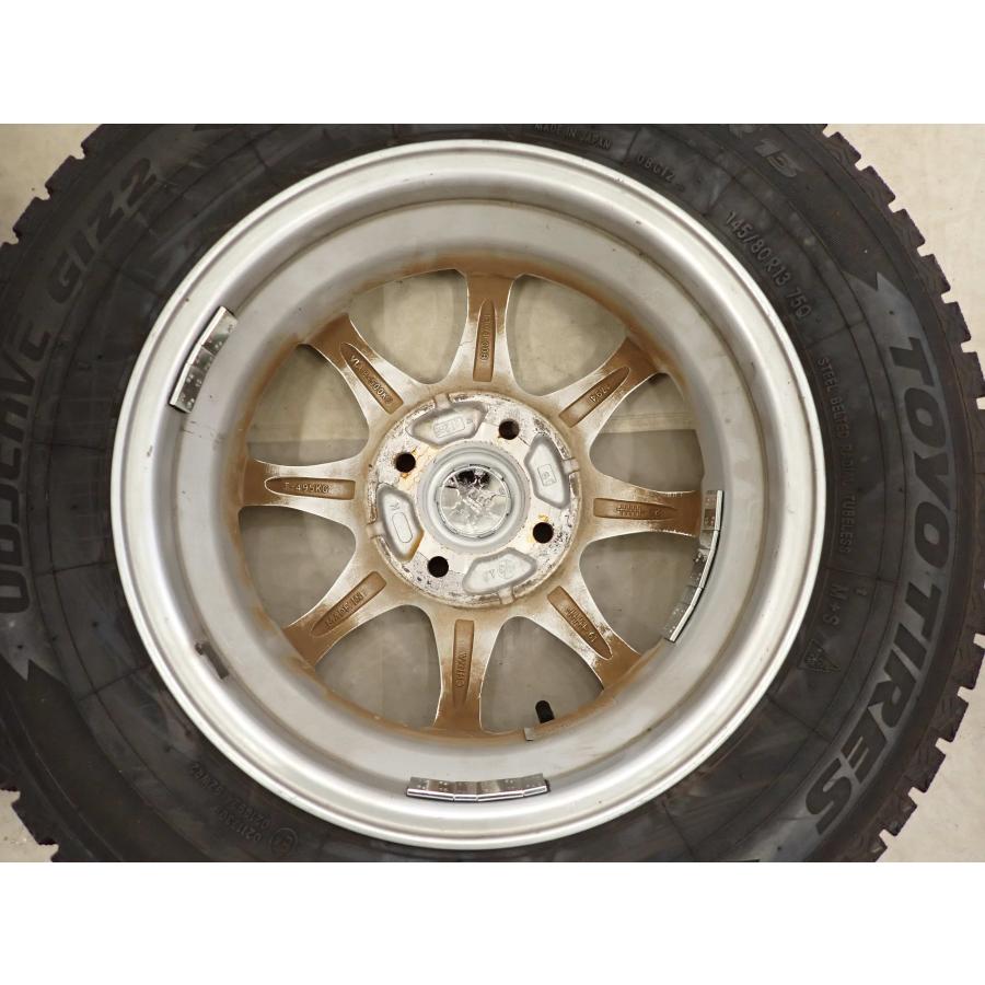 冬4本SET 会社宛 送料無料 145/80R13×4J 75Q トーヨー オブザーブ GIZ2 2022年製 ムーヴ ミラ タント ラパン プレオ モコ 特価 NO,I1974_5