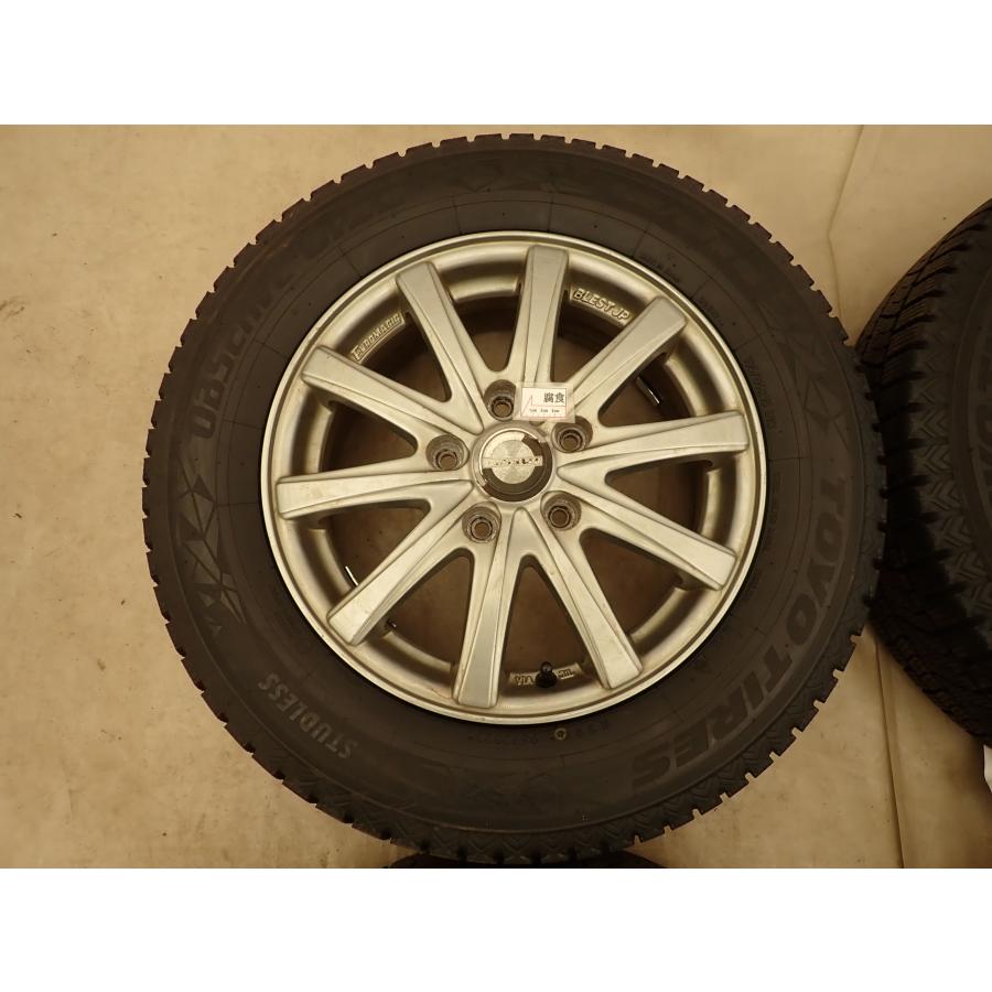 冬4本SET 会社宛 送料無料 195/65R15×6J 91Q トーヨー オブザーブ GIZ2