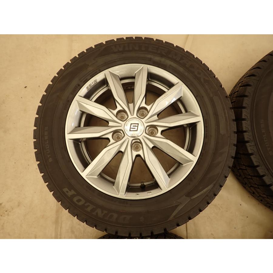 冬4本SET 会社宛 送料無料 195/65R15×6J 91Q ダンロップ WINTER MAXX