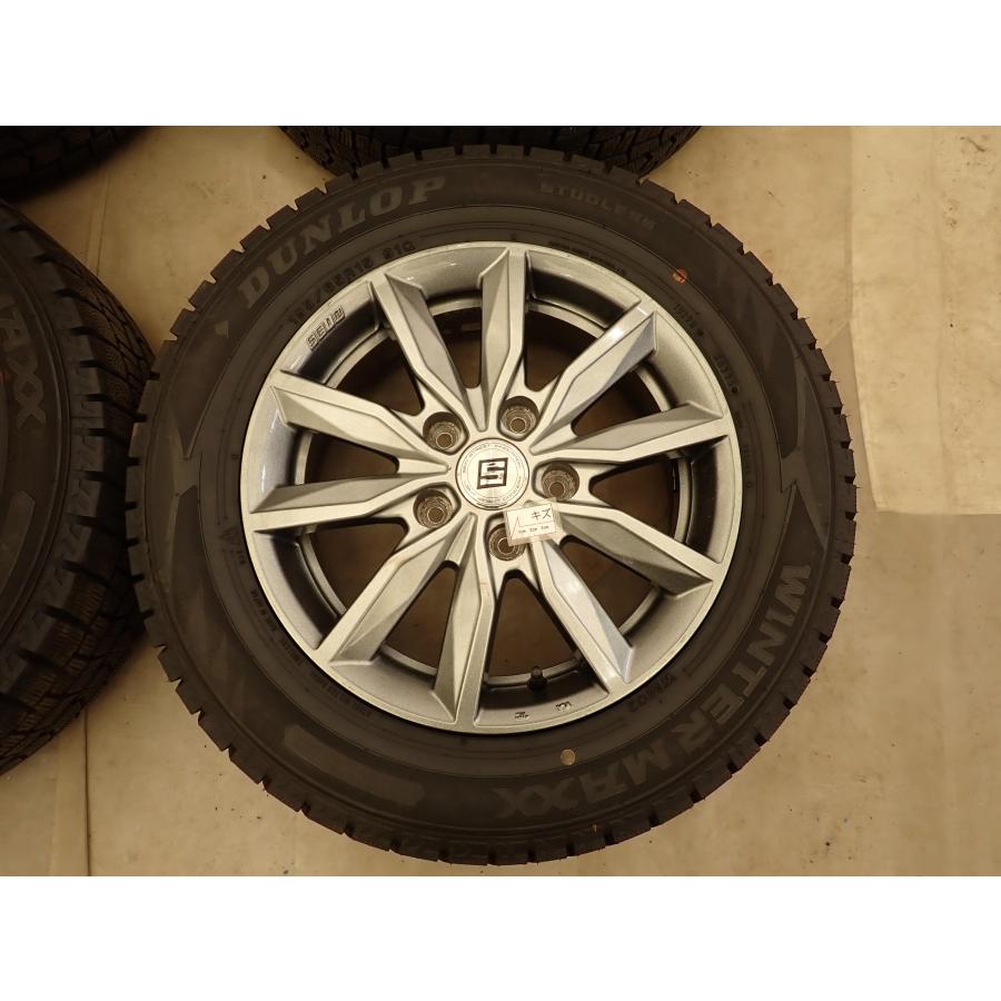 冬4本SET 会社宛 送料無料 195/65R15×6J 91Q ダンロップ WINTER MAXX