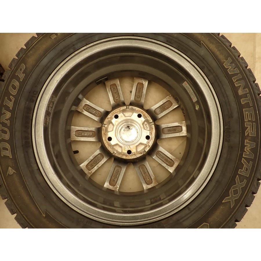 冬4本SET 会社宛 送料無料 195/65R15×6J 91Q ダンロップ WINTER MAXX