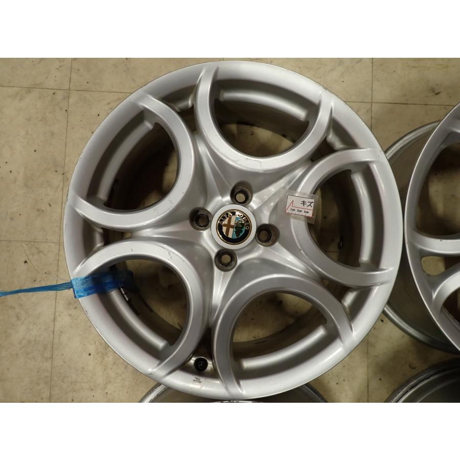 4本SET 会社宛 送料無料 17×7J アルファロメオ ミト 純正 アルミ