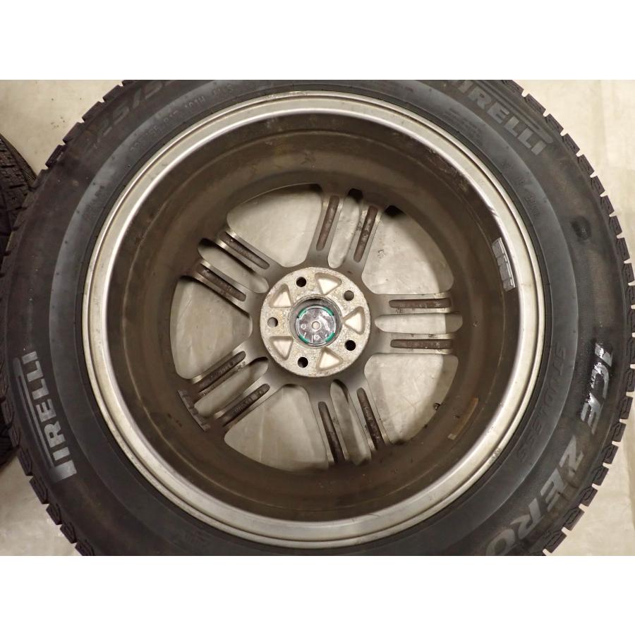 冬4本SET 会社宛送料無料 225/55R17×7J 101H ピレリ アイスゼロアシンメトリコ 2024年 ユーロテック EUROTECH ステージW5 アルミ NO,I2207の画像