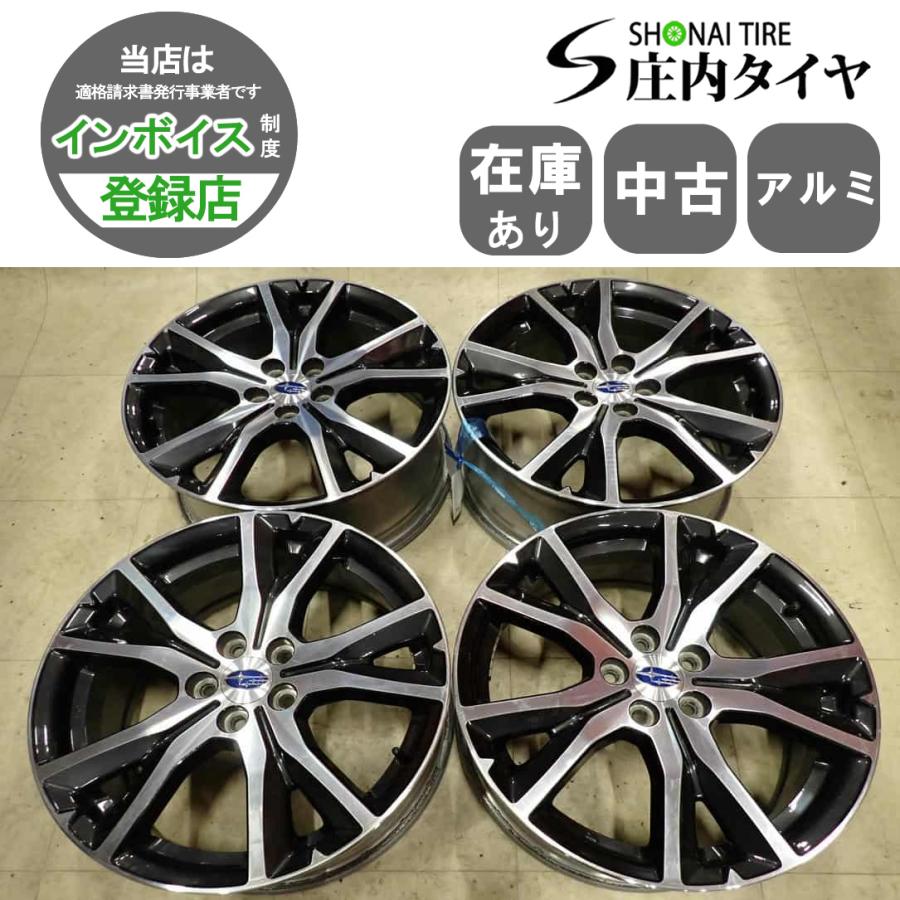 4本SET 会社宛 送料無料 17×7J スバル インプレッサ スポーツ GT系